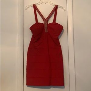 Red Bodycon club/party dress